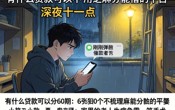 有什么贷款可以分60期，梳理五个不用芝麻分能借的平台