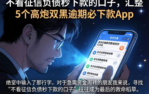 不看征信负债秒下款的口子，汇整5个高炮双黑逾期必下款app