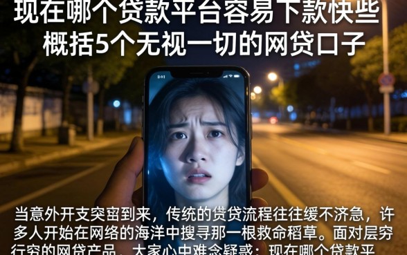 现在哪个贷款平台容易下款快些,概括5个无视一切的网贷口子