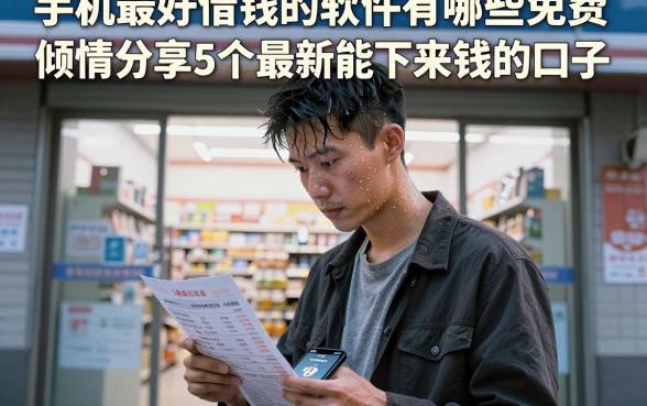 手机最好借钱的软件有哪些免费，倾情分享5个最新能下来钱的口子