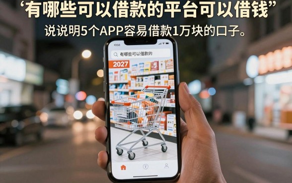 有哪些可以借款的平台可以借钱，详尽说明5个APP容易借款1万块的口子