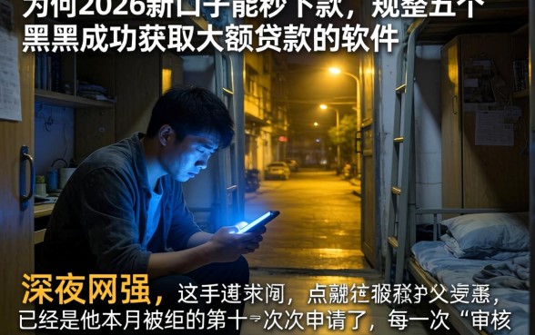 为何2026新口子能秒下款，规整五个黑户成功获取大额贷款的软件
