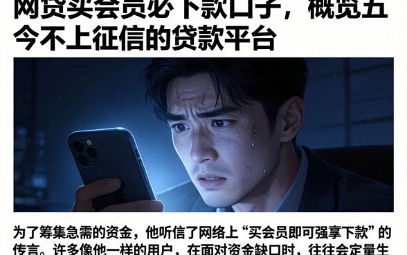 网贷买会员必下款口子，概览五个不上征信的贷款平台