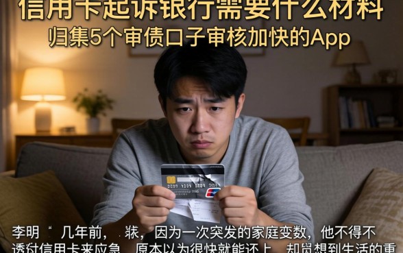 信用卡起诉银行需要什么材料，归集5个审贷口子审核加快的app