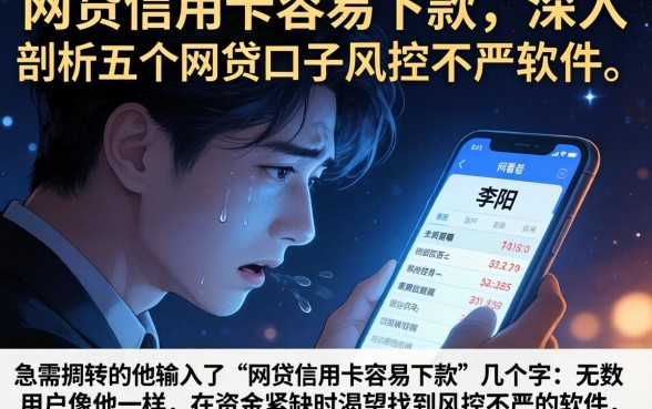 网贷信用卡容易下款，深入剖析五个网贷口子风控不严的软件