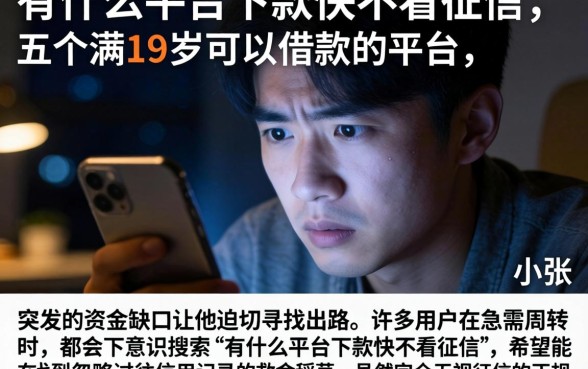 有什么平台下款快不看征信，详细阐述五个满19岁可以借款的平台