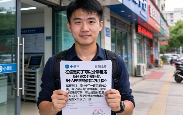 征信黑花了可以分期租房吗，概括5个APP容易借款1万块的软件
