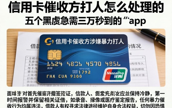 信用卡催收方打人怎么处理的,概括五个黑户急需三万秒到的的app