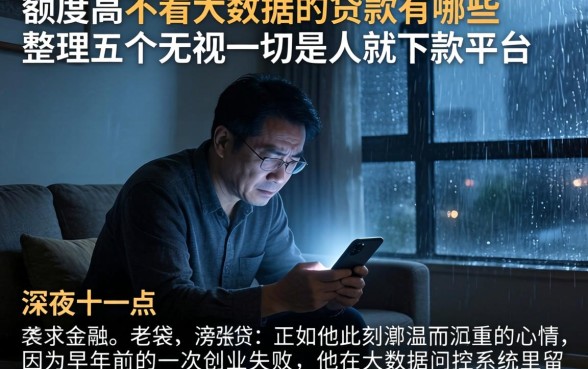 额度高不看大数据的贷款有哪些,整理五个无视一切是人就下款平台
