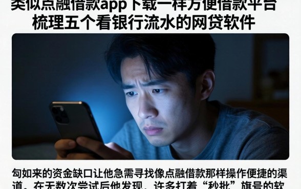 类似点融借款app下载一样方便的借款平台，梳理五个看银行流水的网贷软件