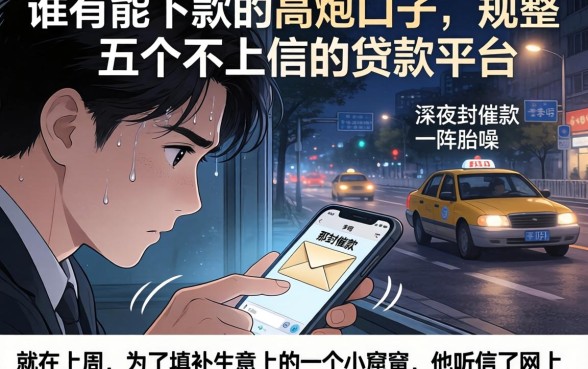 谁有能下款的高炮口子,规整五个不上征信的贷款平台