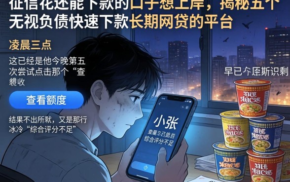 征信花还能下款的口子想上岸，揭秘五个无视负债快速下款长期网贷的平台