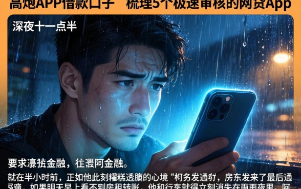 高炮APP借款口子，梳理5个极速审核的网贷app