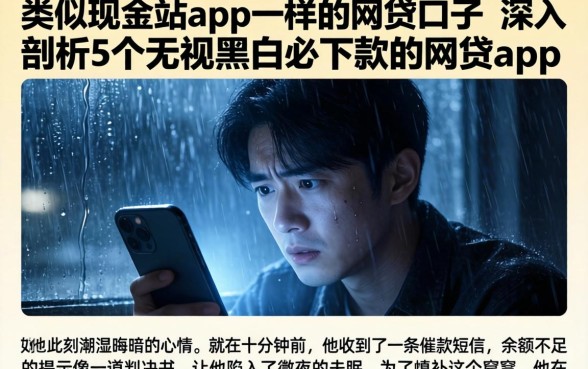 类似现金站app一样的网贷口子，深入剖析5个无视黑白必下款的网贷app
