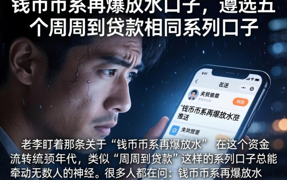 钱币币系再爆放水口子，遴选五个周周到贷款相同系列的口子