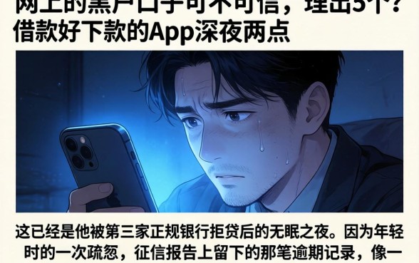 网上的黑户口子可不可信，理出5个借款好下款的app