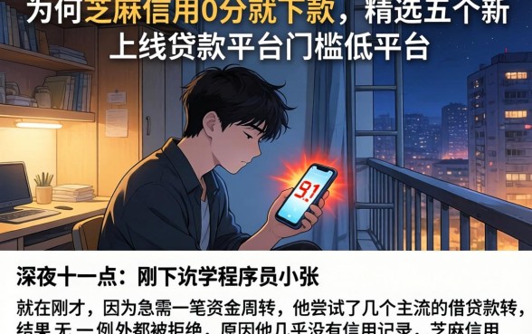 为何芝麻信用0分就下款，精选五个新上线贷款平台门槛低平台