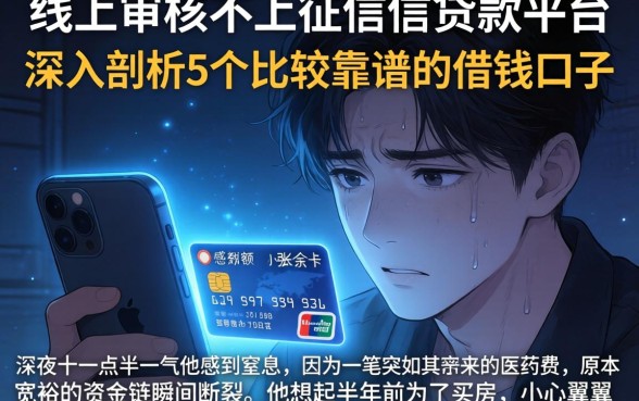线上审核不上征信的贷款平台，深入剖析5个比较靠谱的借钱口子