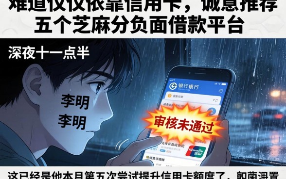 难道仅仅依靠信用卡，诚意推荐五个芝麻分负面借款的平台