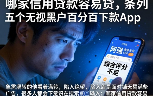 哪家信用贷款容易贷，条列五个无视黑户百分百下款app