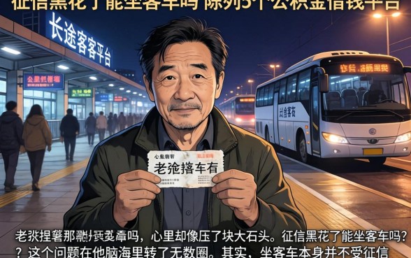 征信黑花了能坐客车吗，陈列5个公积金借钱平台