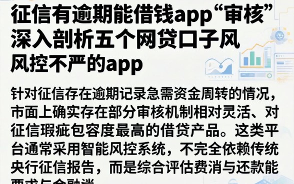 征信有逾期能借钱app 审核，深入剖析五个网贷口子风控不严的app