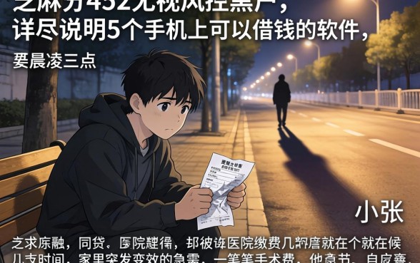 芝麻分452无视风控黑户，详尽说明5个手机上可以借钱的软件