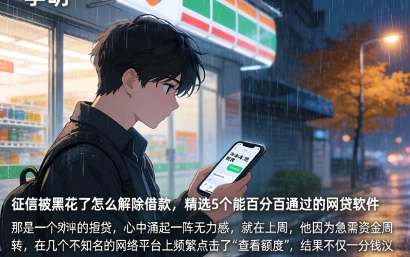 征信被黑花了怎么解除借款,精选5个能百分百通过的网贷软件
