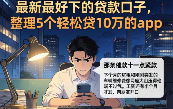 最新最好下的贷款口子，整理5个轻松贷10万的app