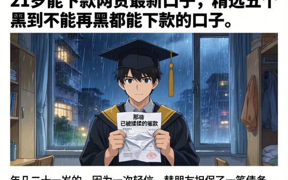 21岁能下款的网贷最新口子，精选五个黑到不能再黑都能下款的口子