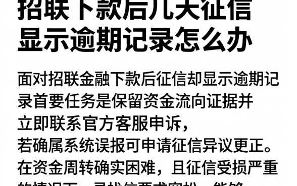 招联下款后几天征信显示逾期记录怎么办，筛选五个网黑逾期下款平台