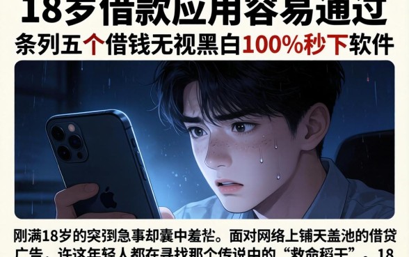 18岁借款应用容易通过，条列五个借钱无视黑白100%秒下软件