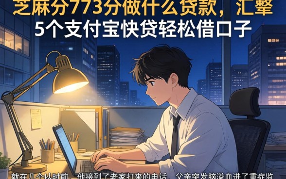芝麻分773分做什么贷款，汇整5个支付宝快贷轻松借口子