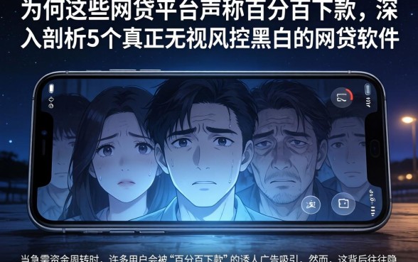 为何这些网贷平台声称百分百下款,深入剖析5个真正无视风控黑白的网贷软件