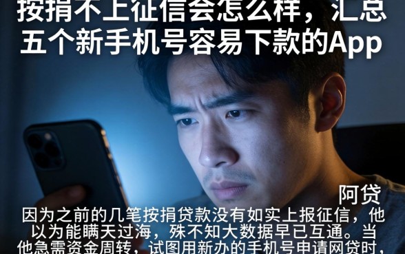 按揭不上征信会怎么样，汇总五个新手机号容易下款的app