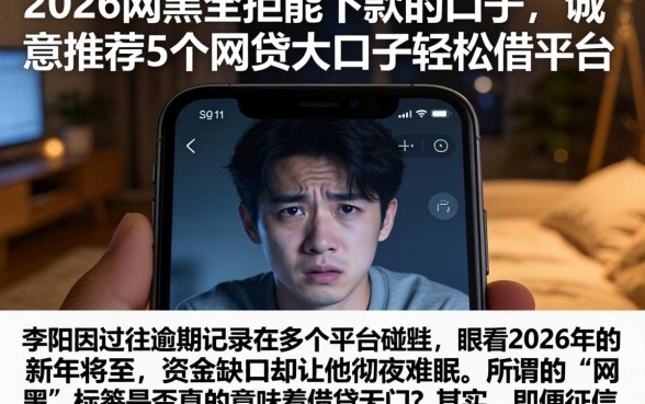 2026网黑全拒能下款的口子，诚意推荐5个网贷大口子轻松借平台