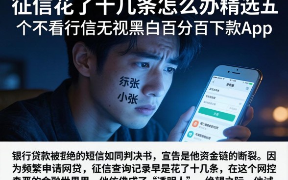 征信花了十几条怎么办,精选五个不看征信无视黑白百分百下款app