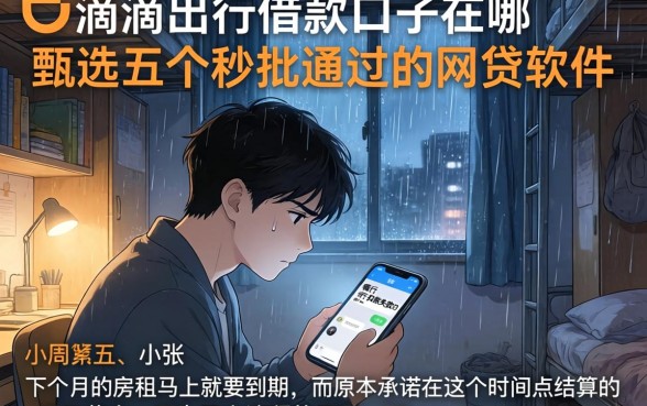 滴滴出行借款口子在哪,甄选五个秒批通过的网贷软件