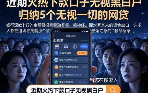 近期火热下款口子无视黑白户，归纳5个无视一切的网贷