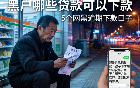 黑户哪些贷款可以下款，详细阐述5个网黑逾期下款口子