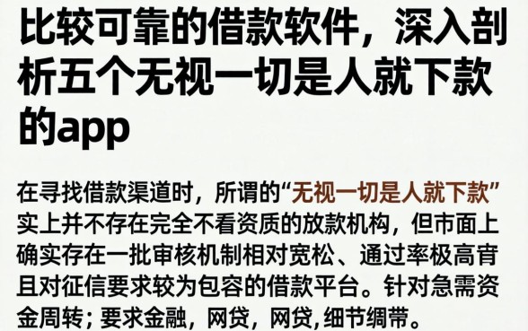 比较可靠的借款软件,深入剖析五个无视一切是人就下款的app