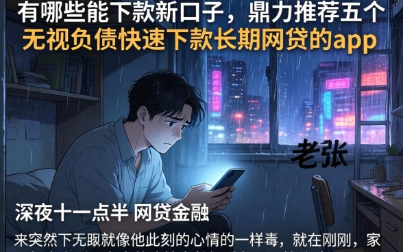 有哪些能下款新口子,鼎力推荐五个无视负债快速下款长期网贷的app