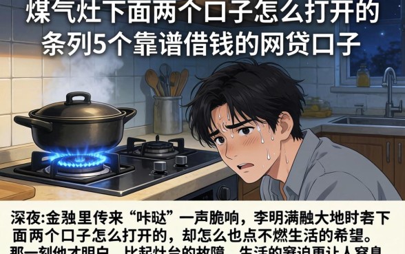 煤气灶下面两个口子怎么打开的,条列5个靠谱借钱的网贷口子