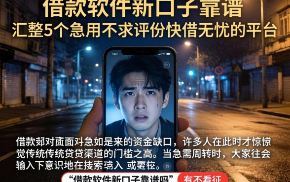 借款软件新口子靠谱，汇整5个急用不求评分快借无忧的平台