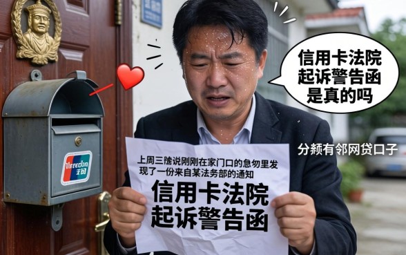 信用卡法院起诉警告函是真的吗，归纳五个分期有额度的网贷口子