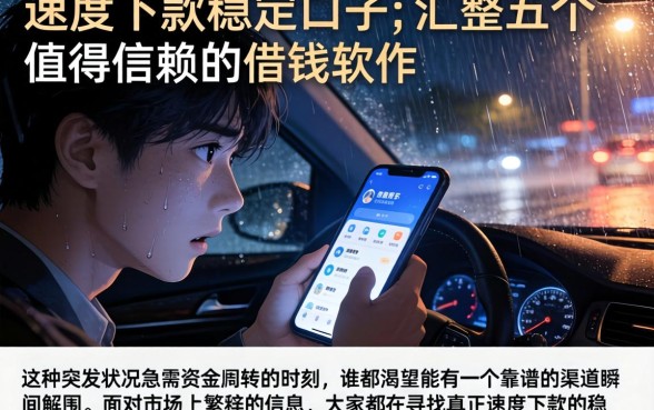速度下款的稳定口子，汇整五个值得信赖的借钱软件