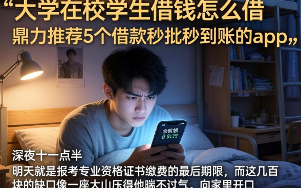 大学在校生借钱怎么借，鼎力推荐5个借款秒批秒到账的app