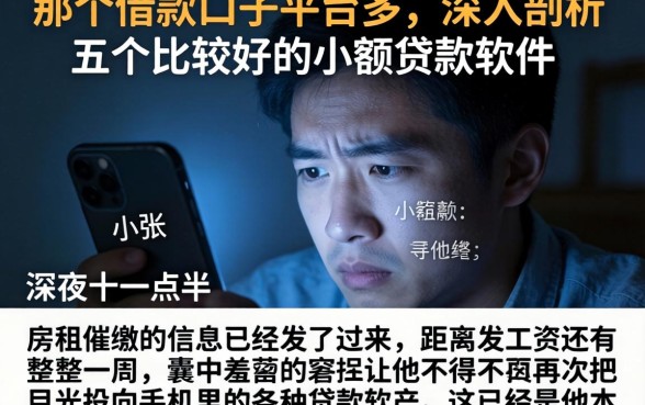 那个借款口子平台多，深入剖析五个比较好的小额贷款软件
