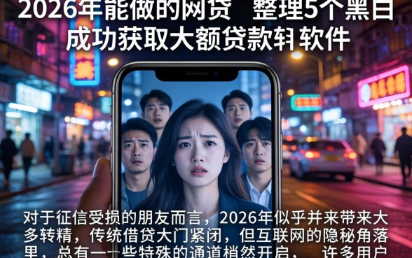 2026年能做的网贷，整理5个黑户成功获取大额贷款的软件