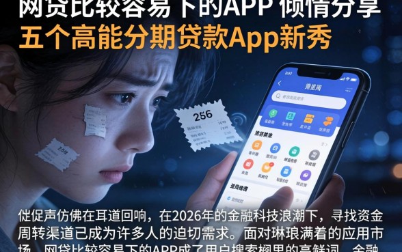 网贷比较容易下的APP，倾情分享五个高能分期贷款app新秀